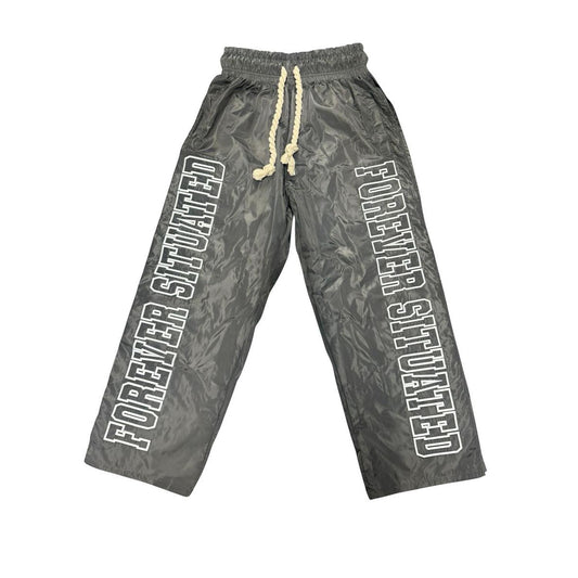 Forever Situated | Fs nylon Track Pants - Gray