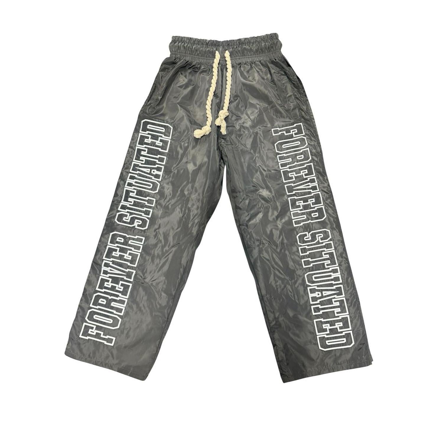 Forever Situated | Fs nylon Track Pants - Gray