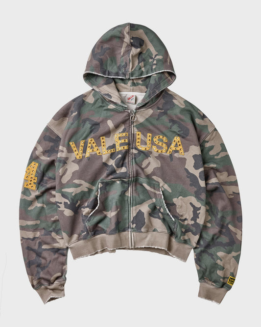 Vale | Camo Zip Up