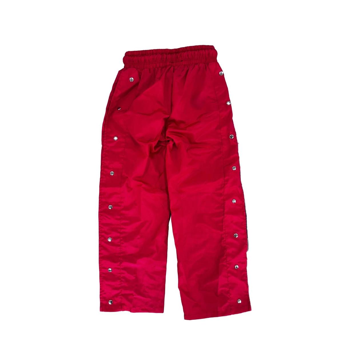 Forever Situated | Nylon Track Pants - Red
