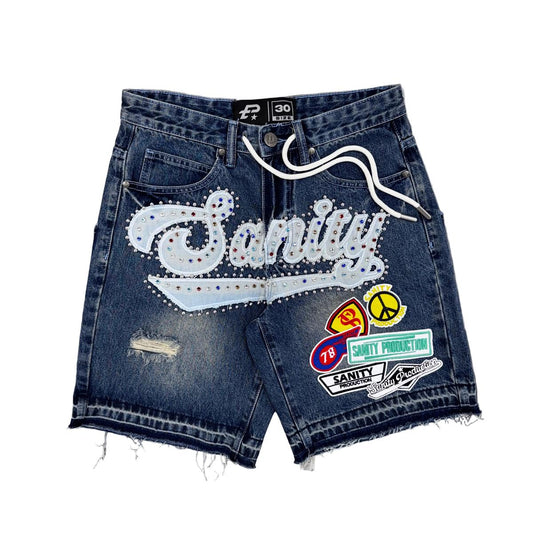 Politics | Sanity Jorts - Blue