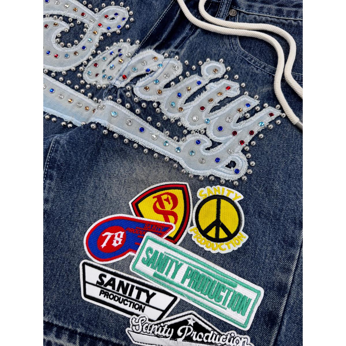 Politics | Sanity Jorts - Blue