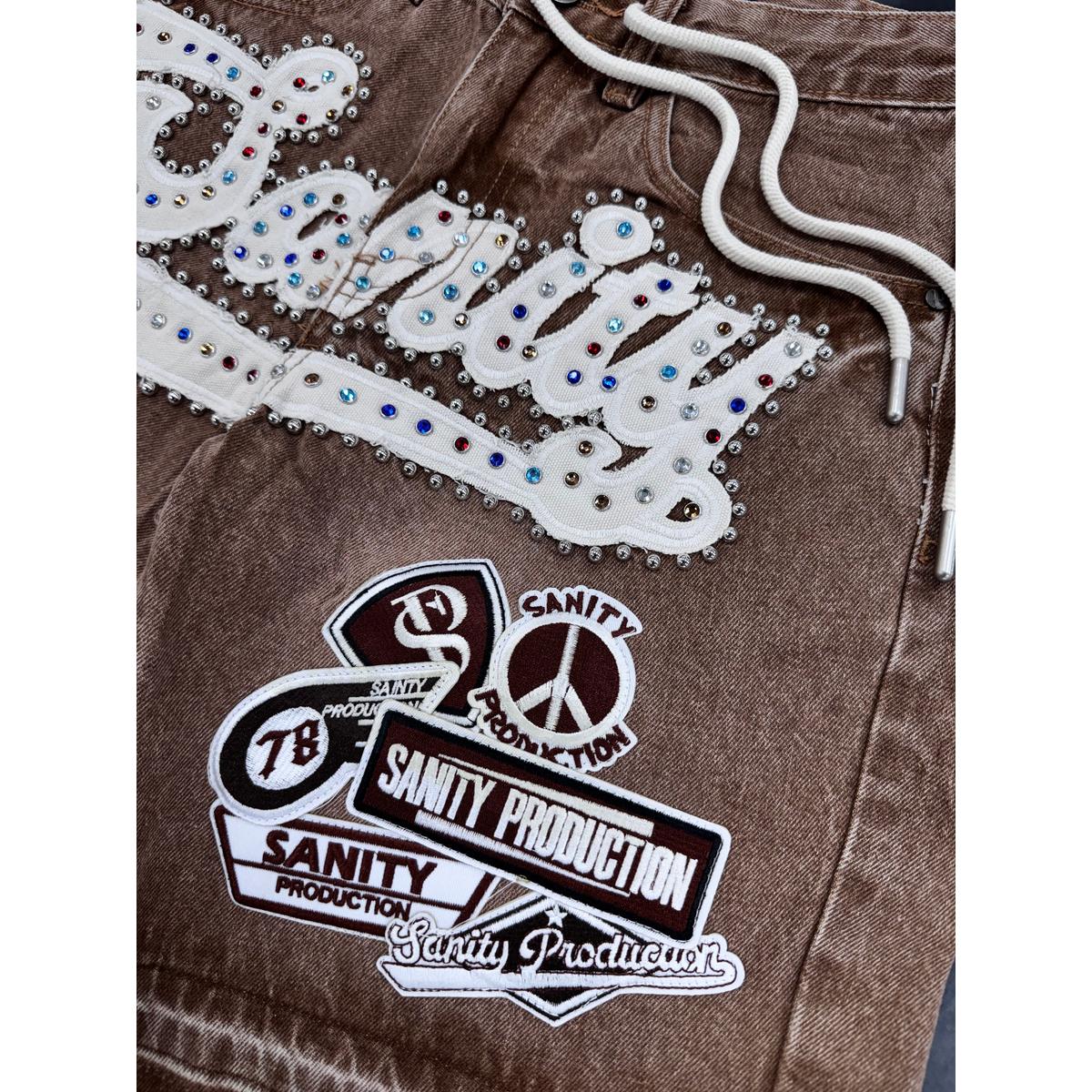 Politics | Sanity Jorts - Brown