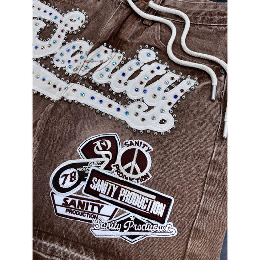 Politics | Sanity Jorts - Brown