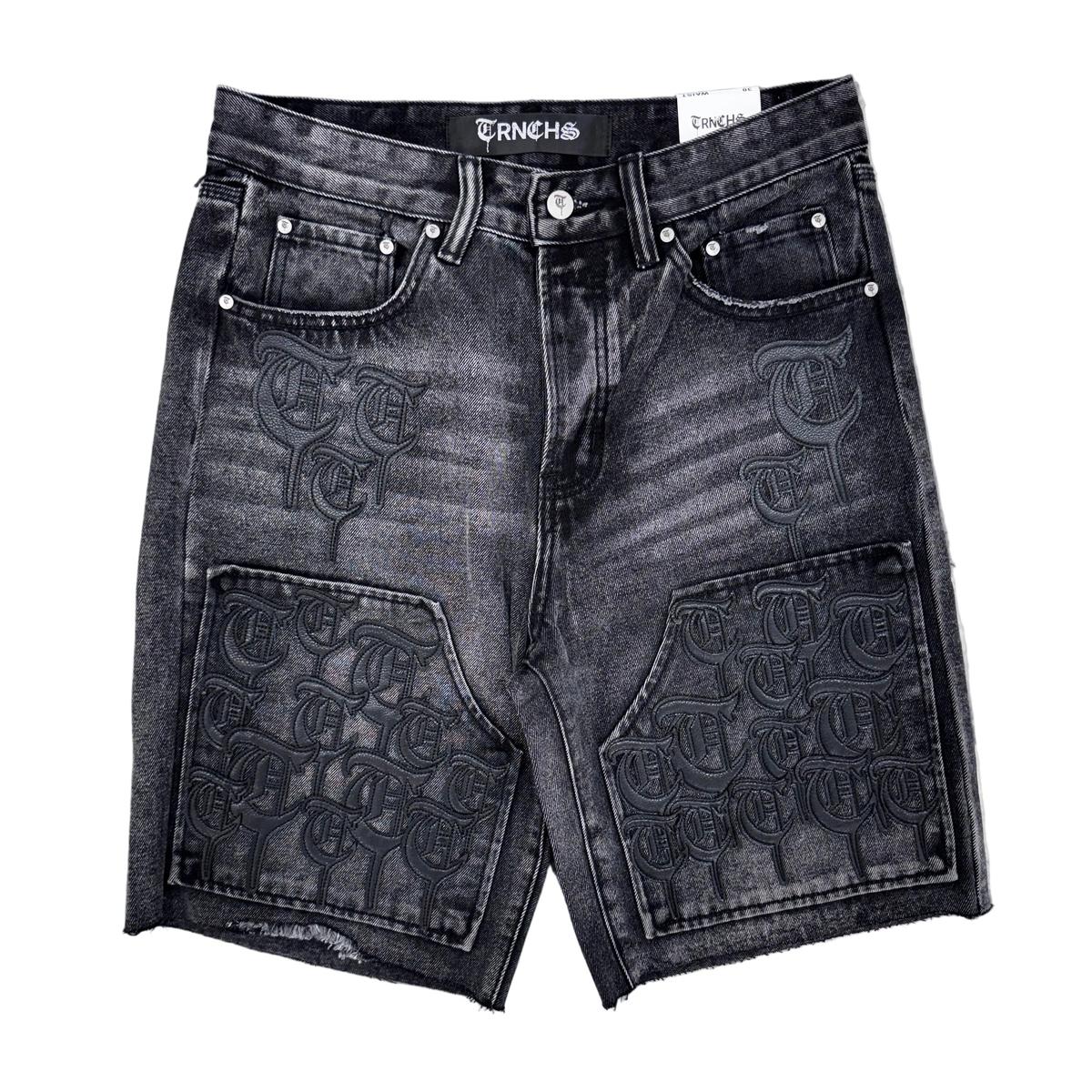 Trnchs | Script Jorts - Black Wash
