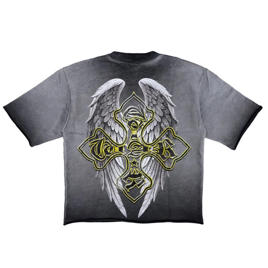 Majestik | Relentless Eagle Tee - Washed Black