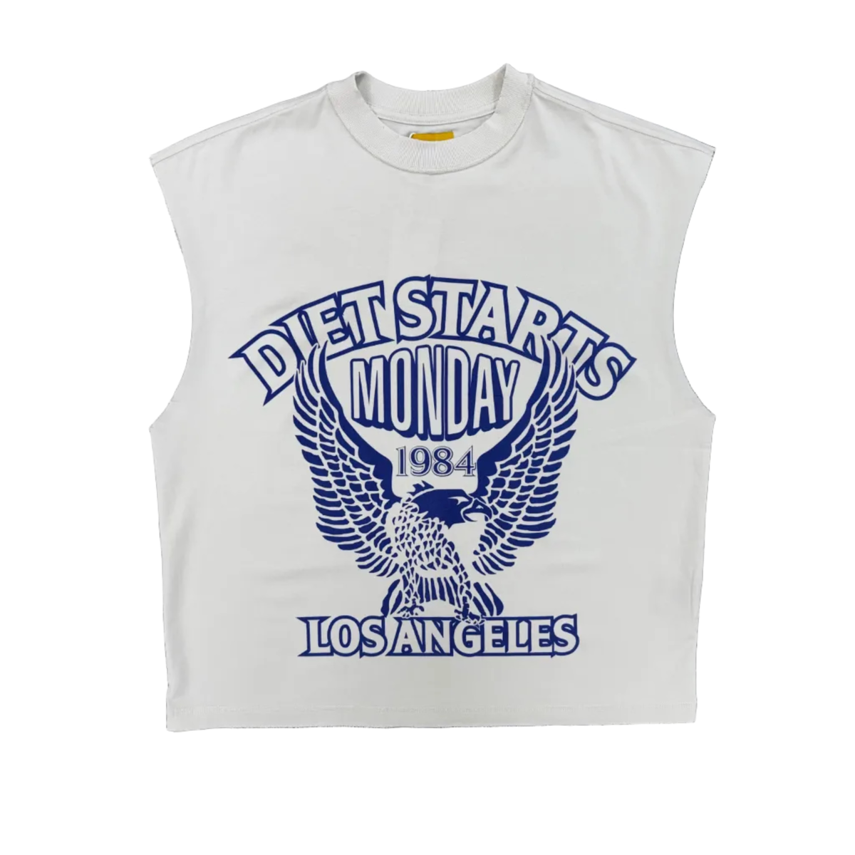 Diet Starts Monday | Eagle84 Cut Off Tee - Antique White