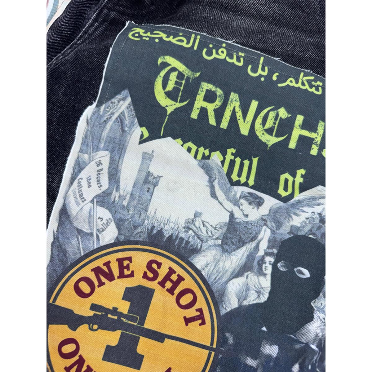 Trnchs | Collage Denim Jorts - Black Wash