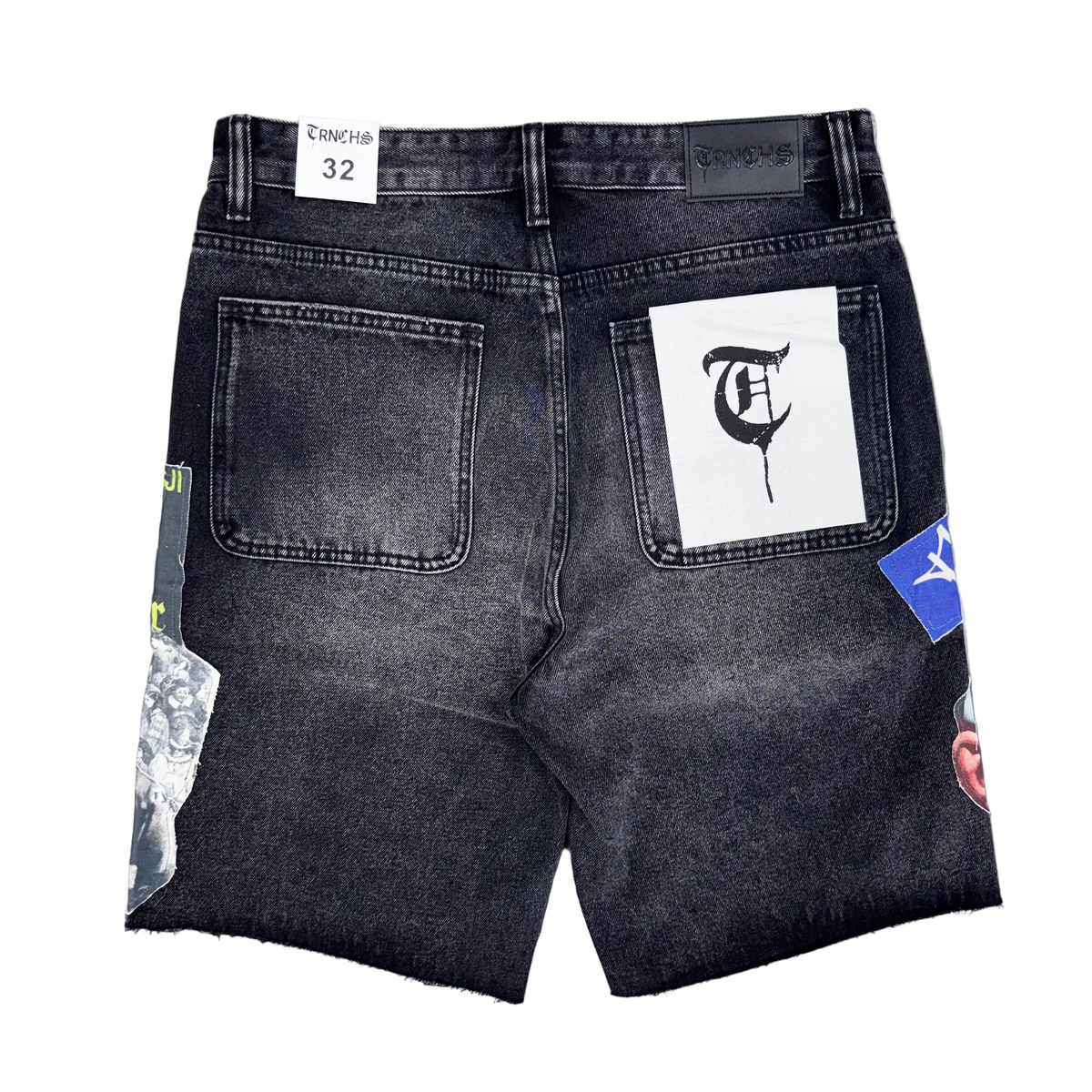 Trnchs | Collage Denim Jorts - Black Wash