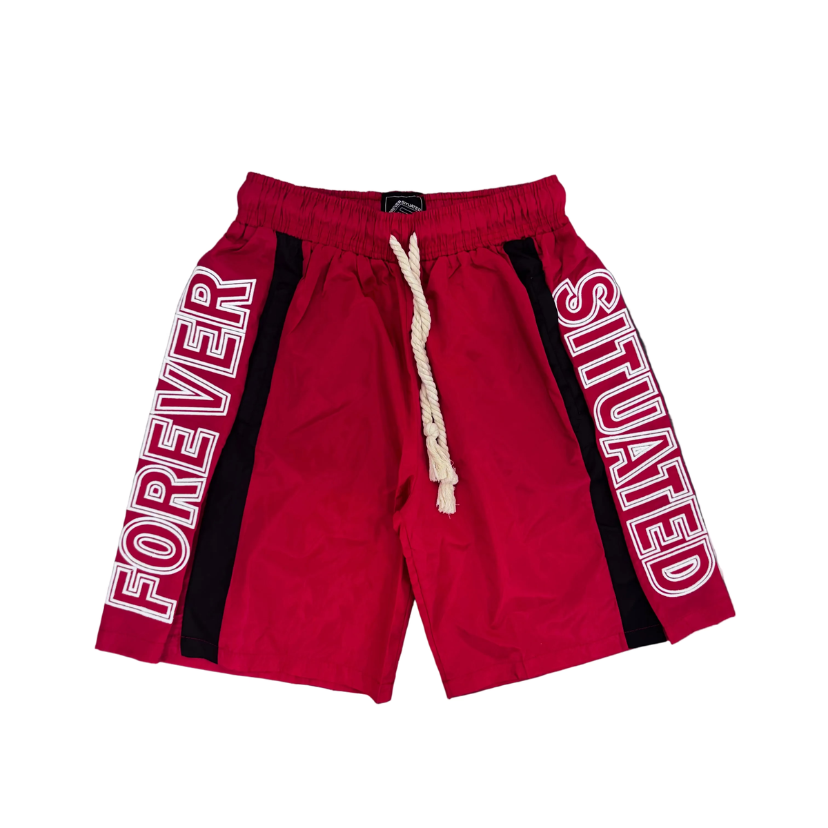 Forever Situated | Track Set Red Shorts & Top - Red