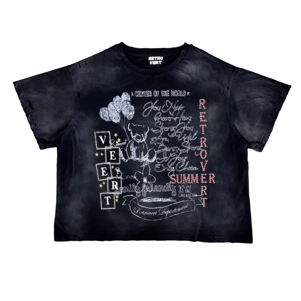 Retrovert | Rhinestone Teddy Tee