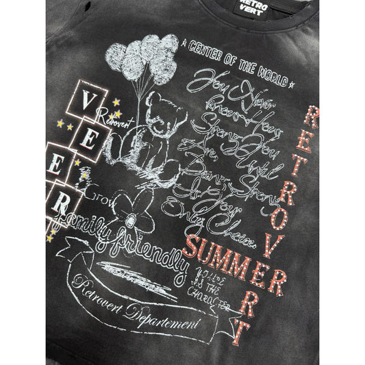 Retrovert | Rhinestone Teddy Tee