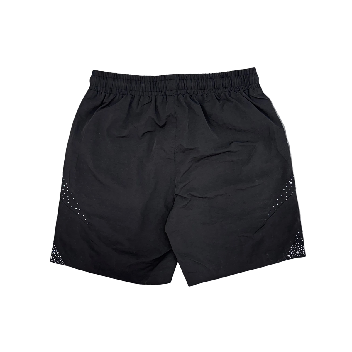 Mixed Emotion | Nylon Rhinestone Shorts - Black