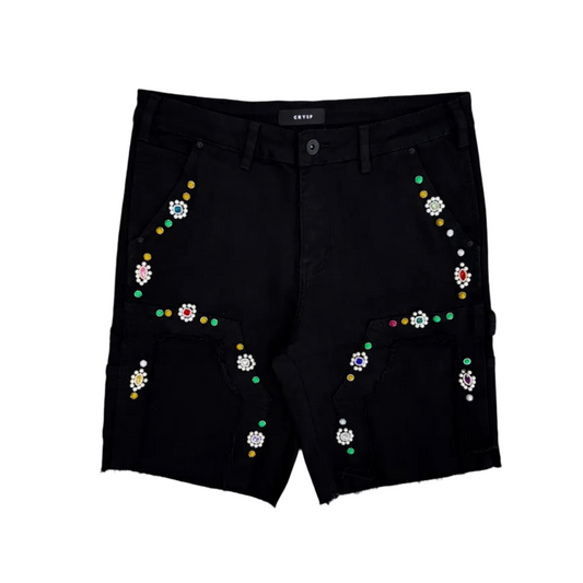 Crysp Denim | Lotus Jorts - Jet Black