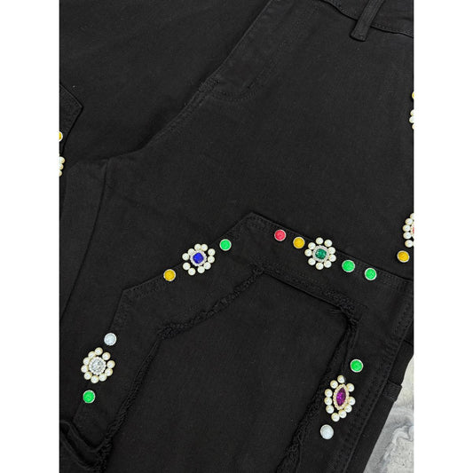 Crysp Denim | Lotus Jorts - Jet Black