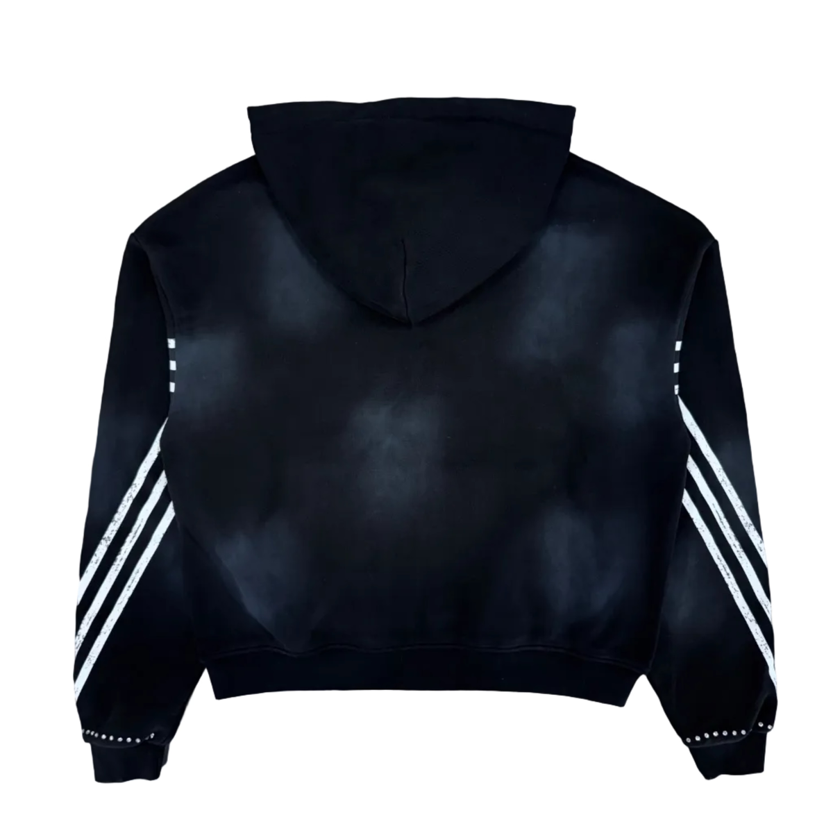 Prestige Collection | Loner Rhinestone Hoodie - Black