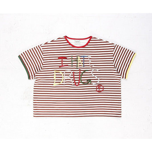 Syair Saihara | I Hate Drugs Tee - Brown
