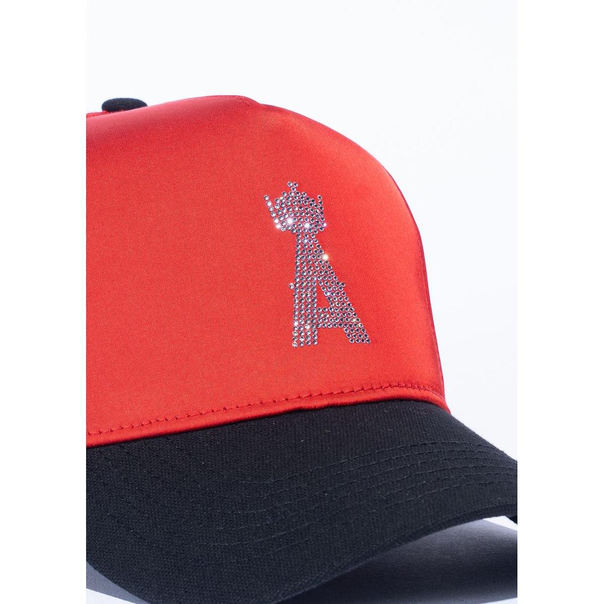 Reference | Kingels Crystals Hat - Red Satin