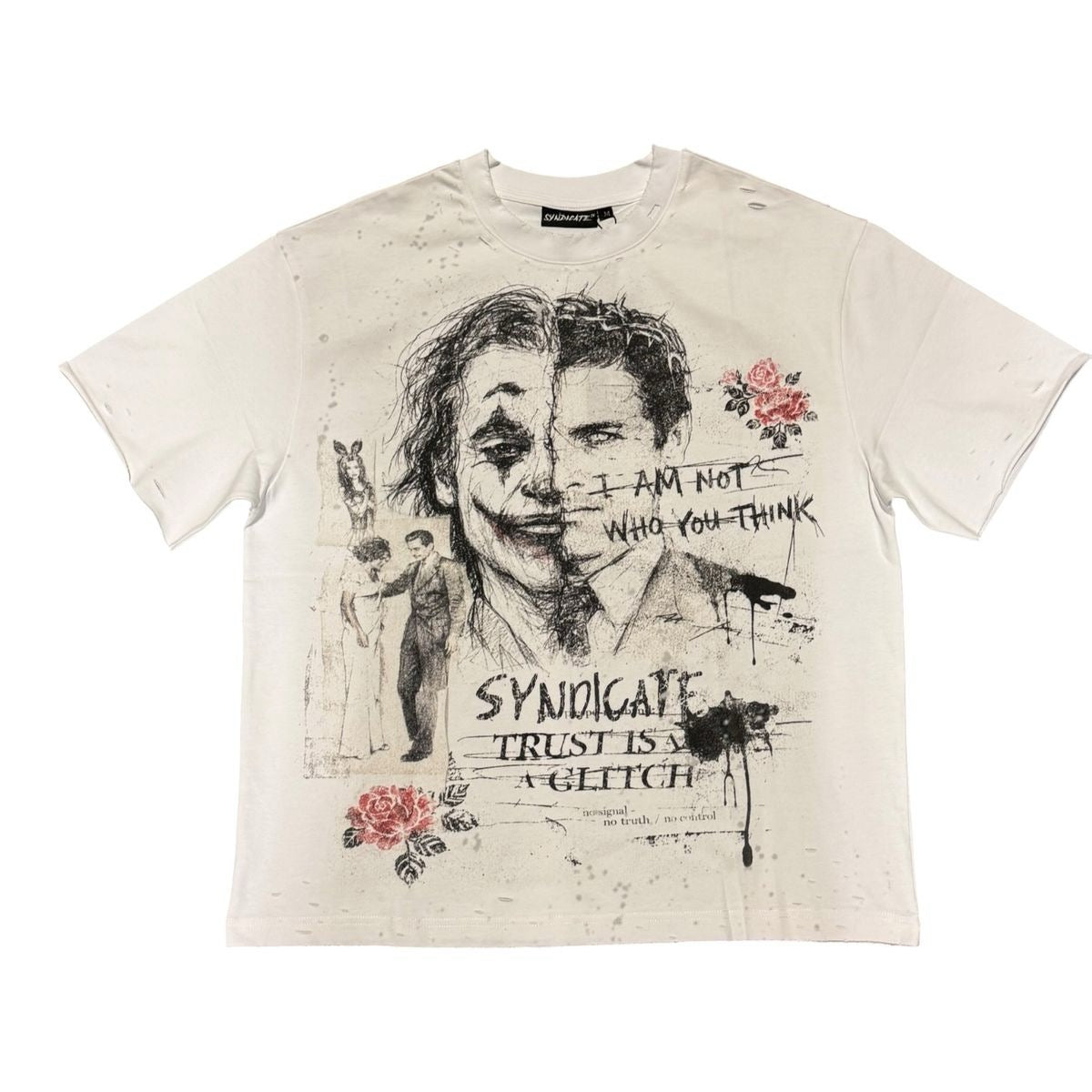 The Syndicate | Glitch Tee - White