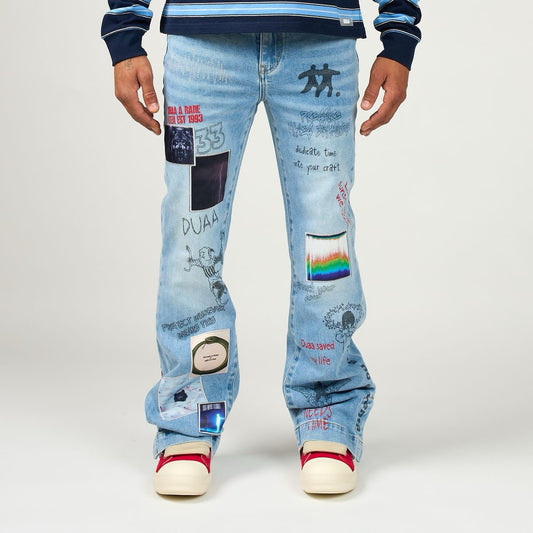 Duaa | Heart Control Stacked Denim