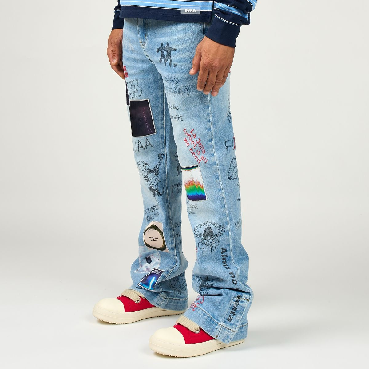 Duaa | Heart Control Stacked Denim