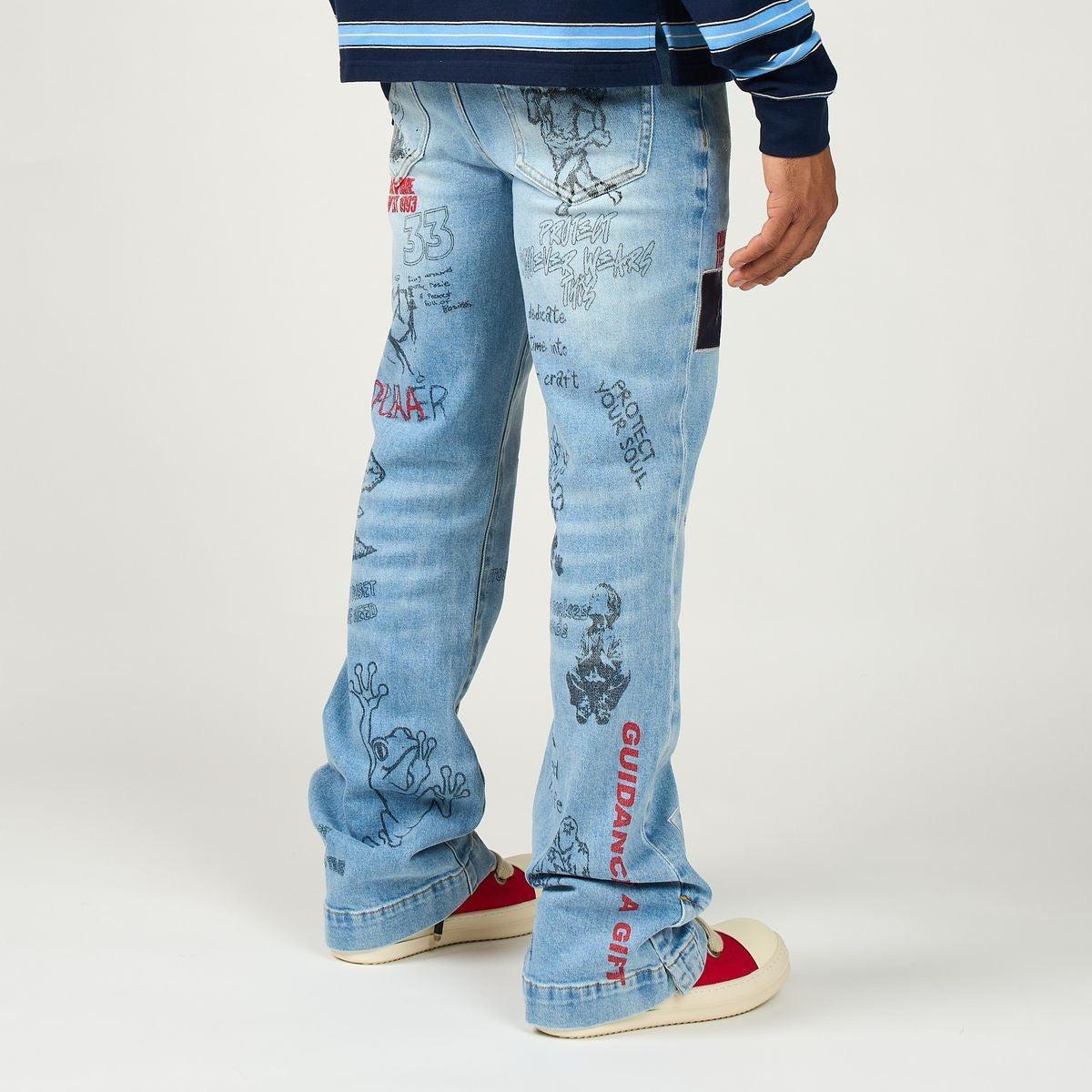 Duaa | Heart Control Stacked Denim