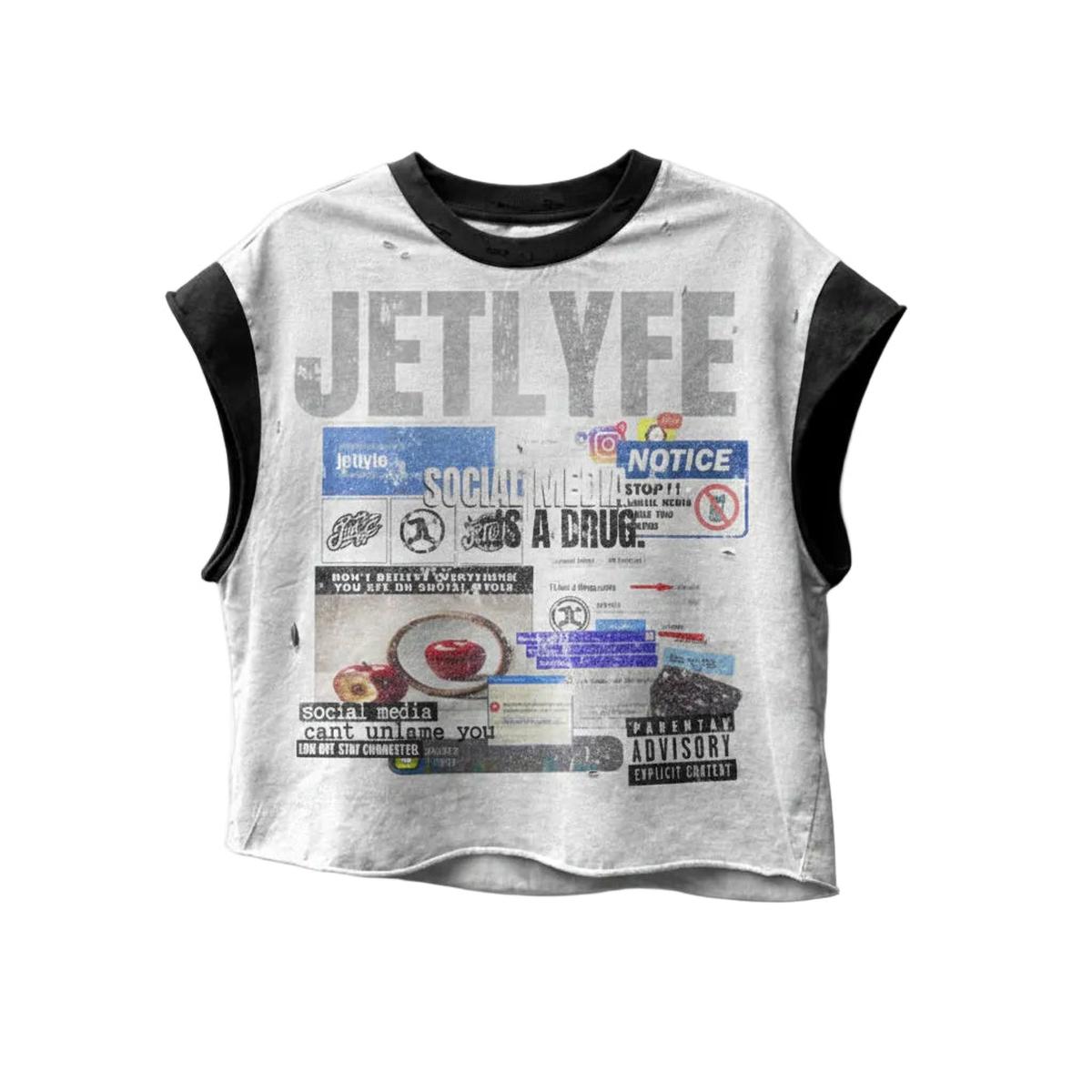 Jetlyfe | Social Media Cut Off Sleeve Tee