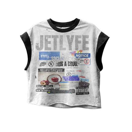 Jetlyfe | Social Media Cut Off Sleeve Tee