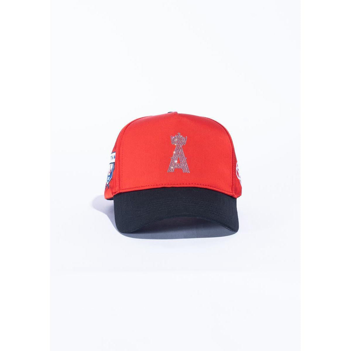 Reference | Kingels Crystals Hat - Red Satin