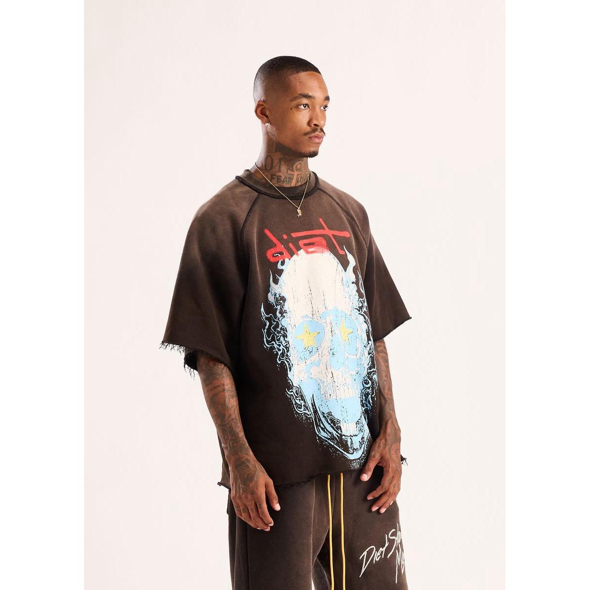 Diet Starts Monday | Skull Half Sleeve - Vintage Black