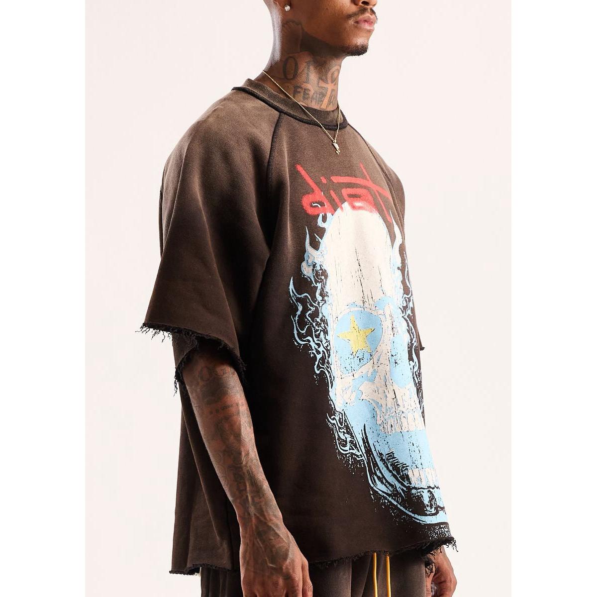 Diet Starts Monday | Skull Half Sleeve - Vintage Black