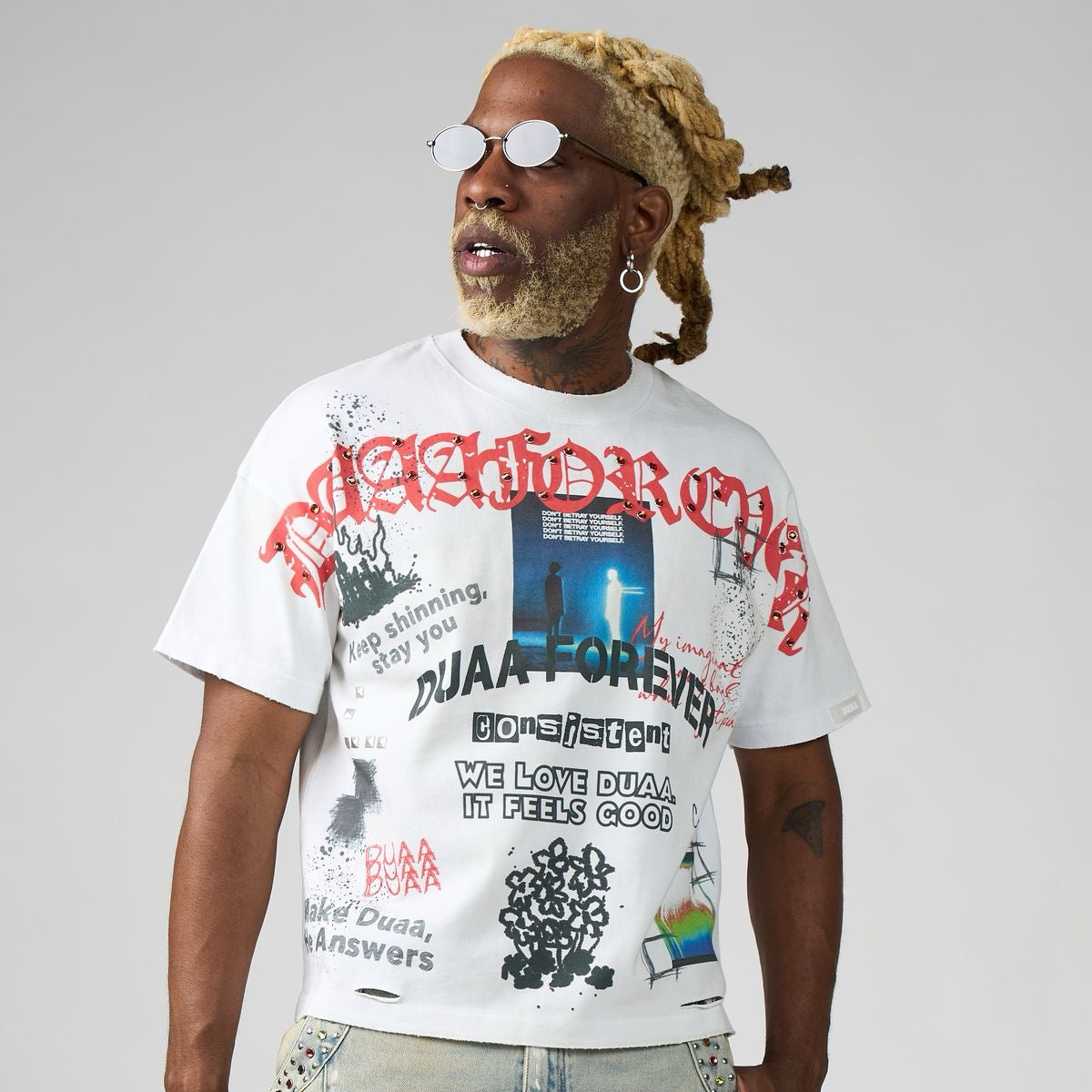 Duaa | Control Tee - White