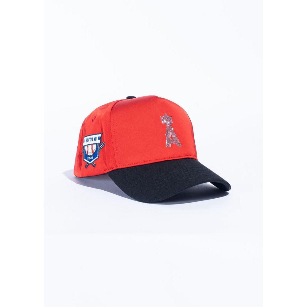 Reference | Kingels Crystals Hat - Red Satin