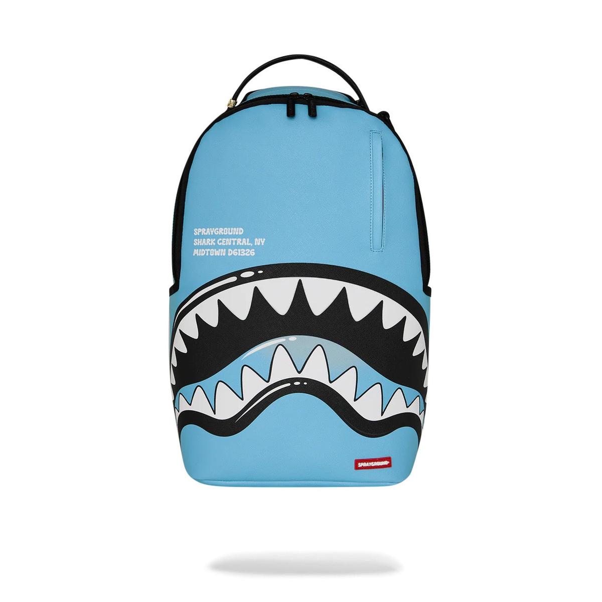 Sprayground Shark Central Bubbly Shark Sky Blue