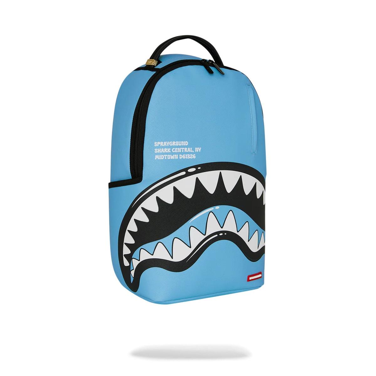 Sprayground Shark Central Bubbly Shark Sky Blue