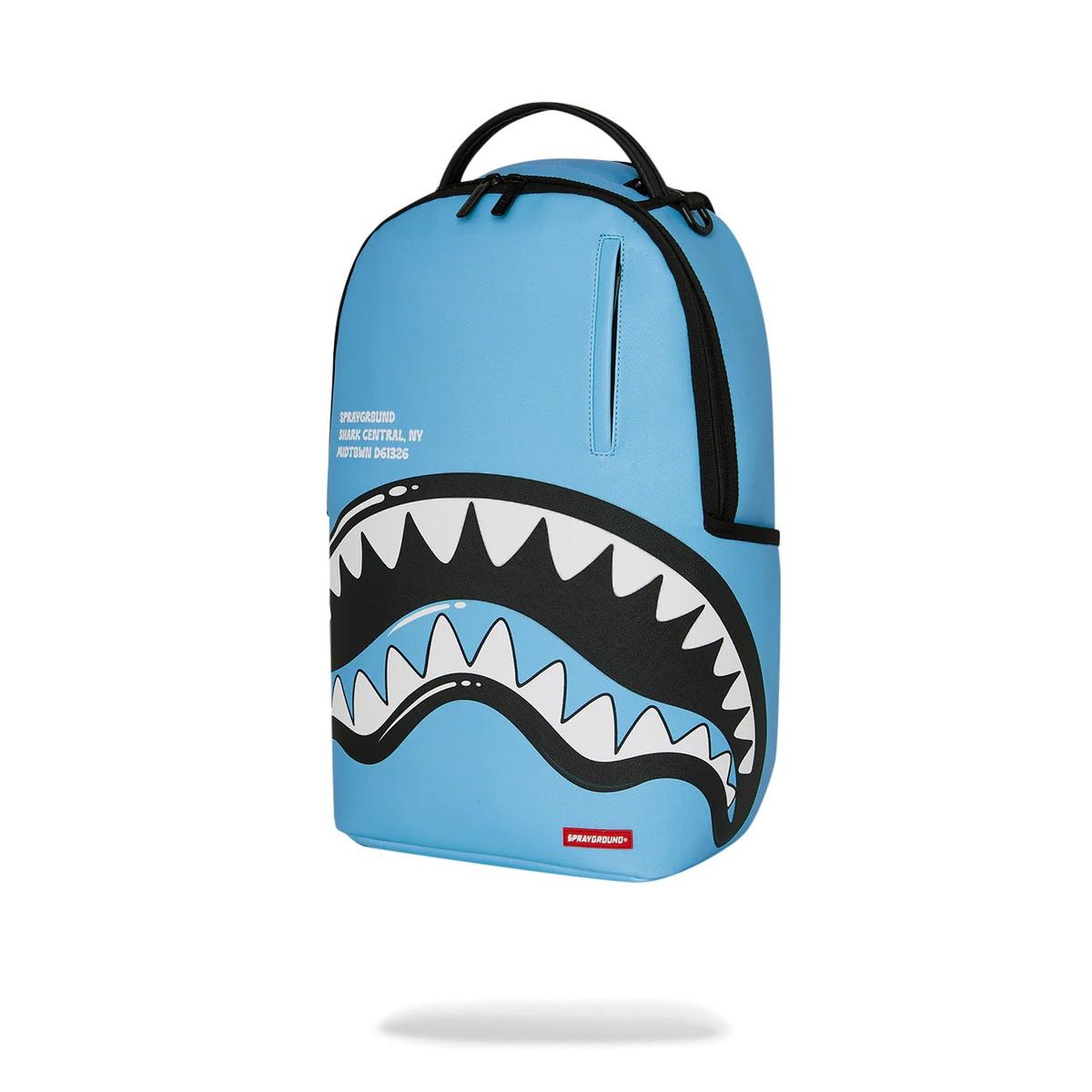 Sprayground Shark Central Bubbly Shark Sky Blue