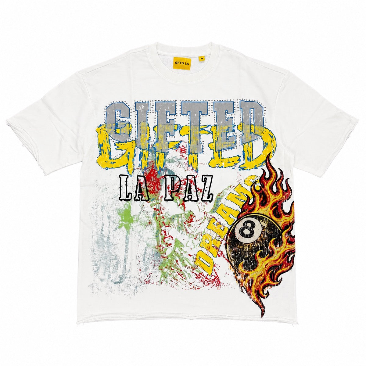 GFTD LA | Dreams Rhinestone Tee - White