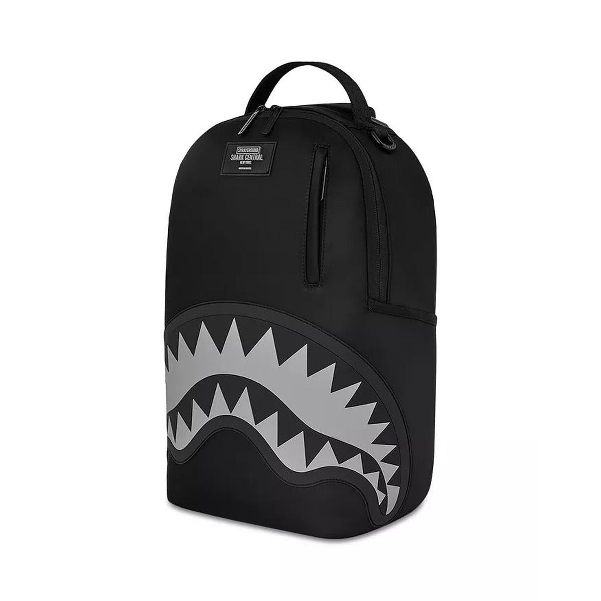 Sprayground Shark Central Gray Embossed Backpack