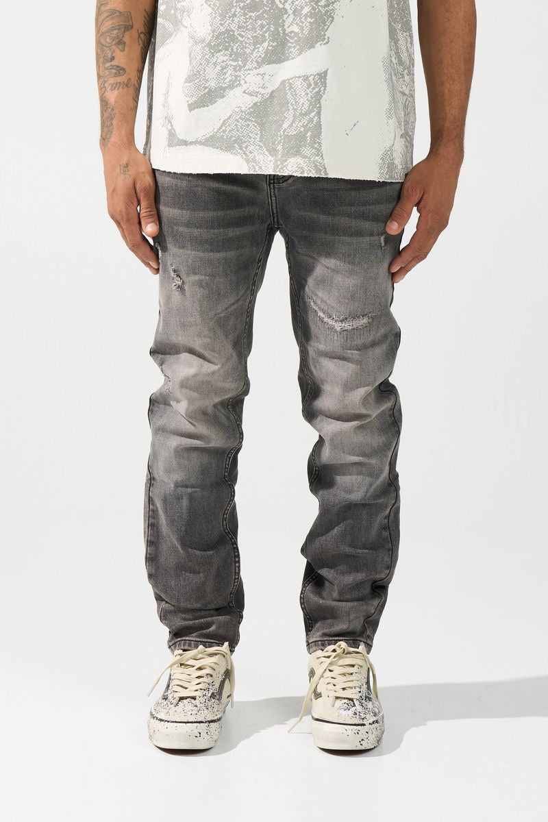 Serenede | Titan Slim Fit Jeans - Grey