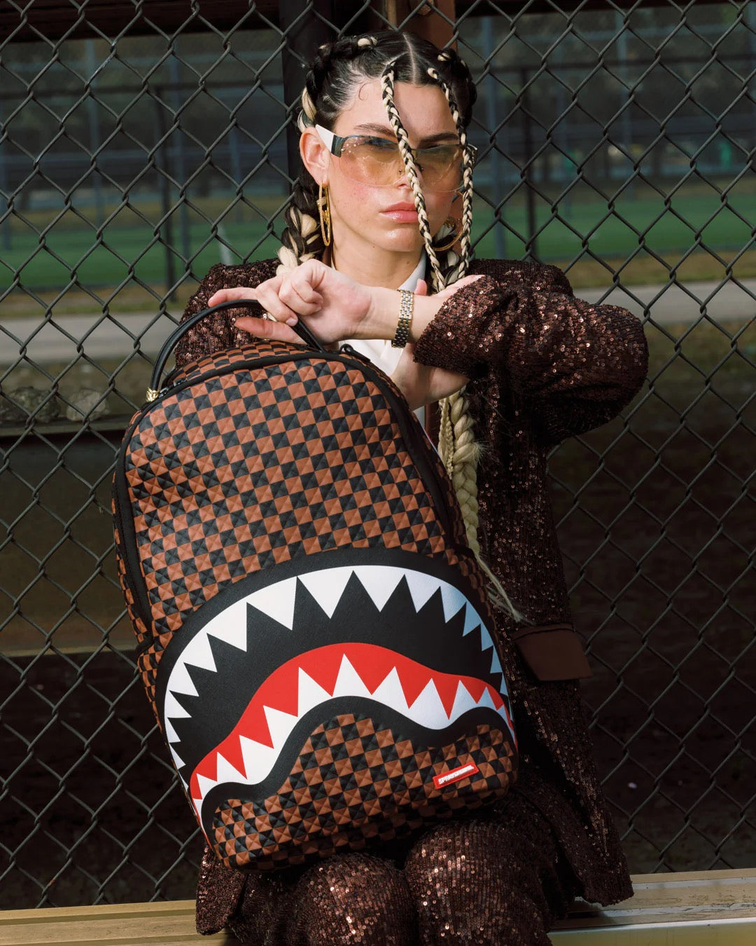 Sprayground Sharks In Paris Pyramid Backpack
