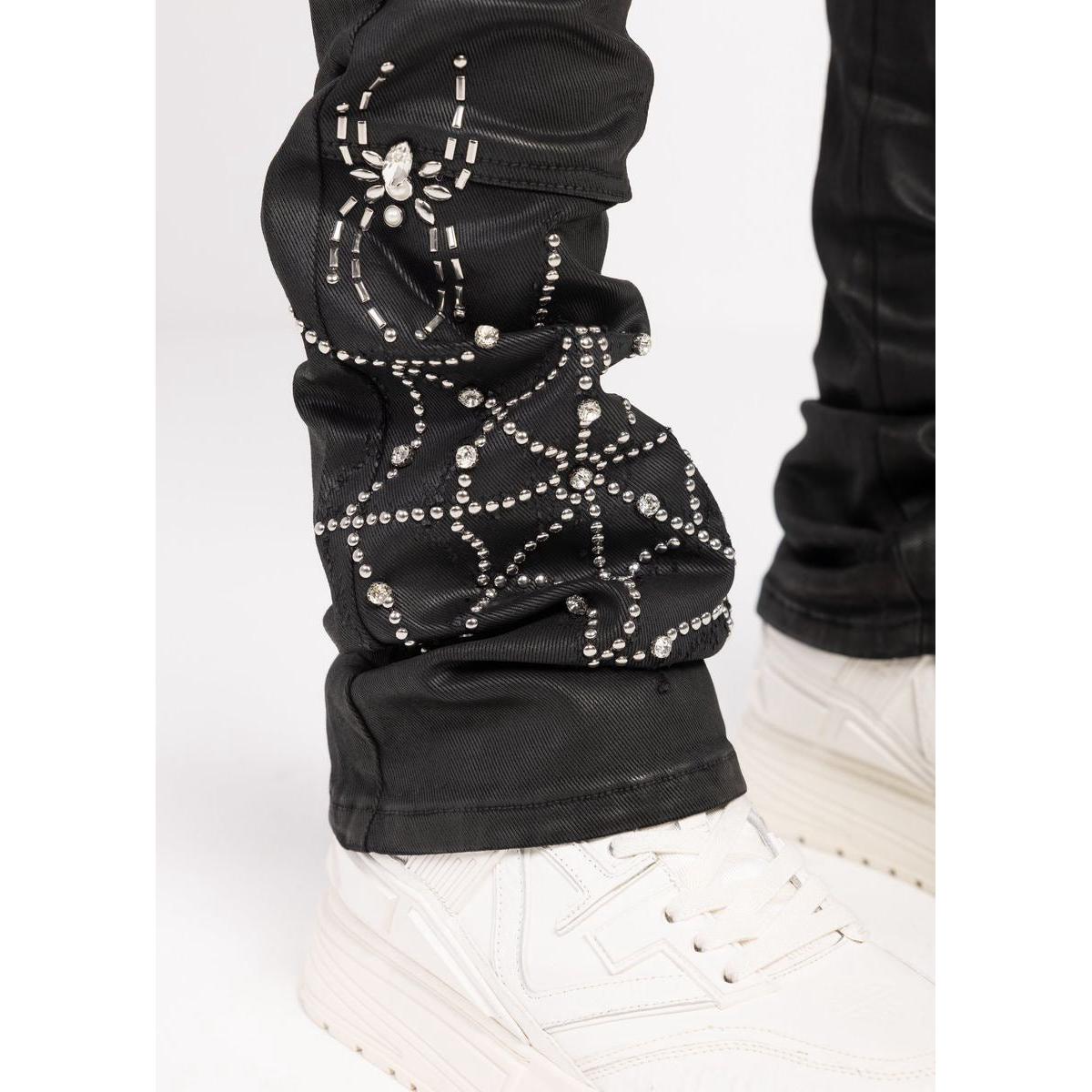 Guapi | Obsidian Spider Denim - Black Waxed
