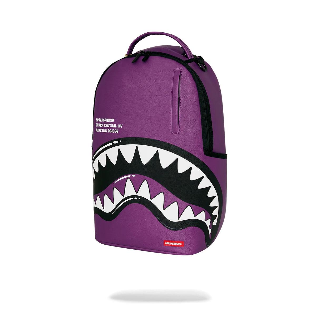 Sprayground Shark Central Bubbly Purple Backpack