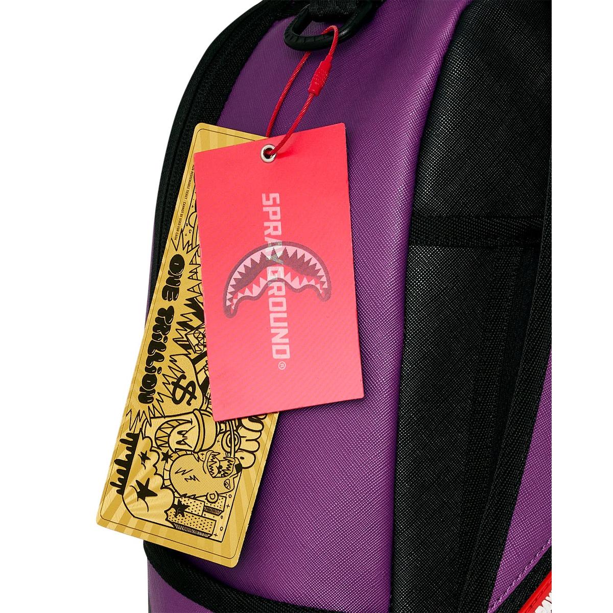 Sprayground Shark Central Bubbly Purple Backpack