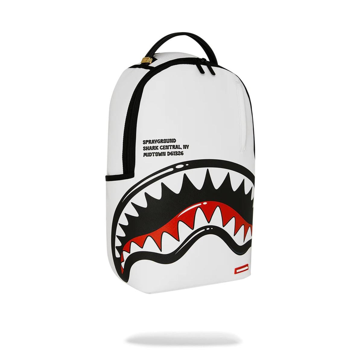 Sprayground Central Shark Bubbly White Backpack
