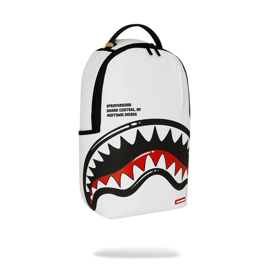 Sprayground Central Shark Bubbly White Backpack