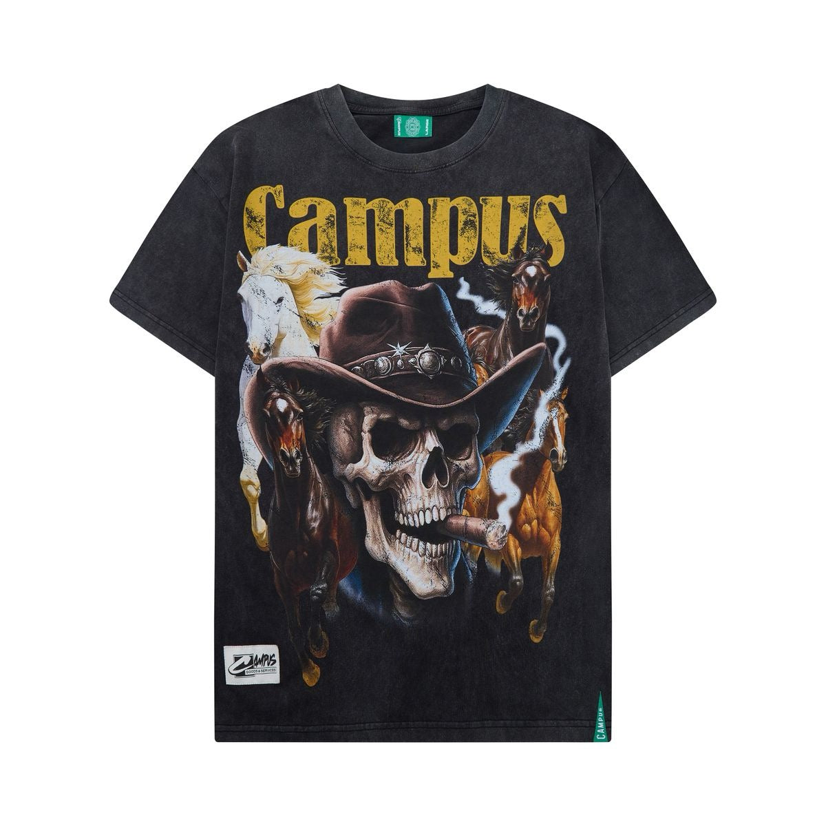 Campus Goods | Ghost Rider Tee - Vintage Black