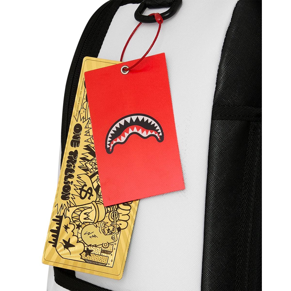 Sprayground Central Shark Bubbly White Backpack