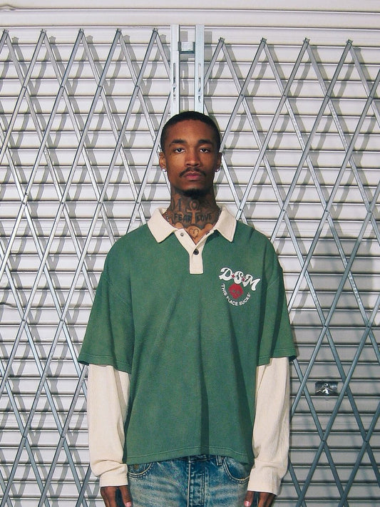 Diet Starts Monday | Hollywood Waffle Long Sleeve Polo