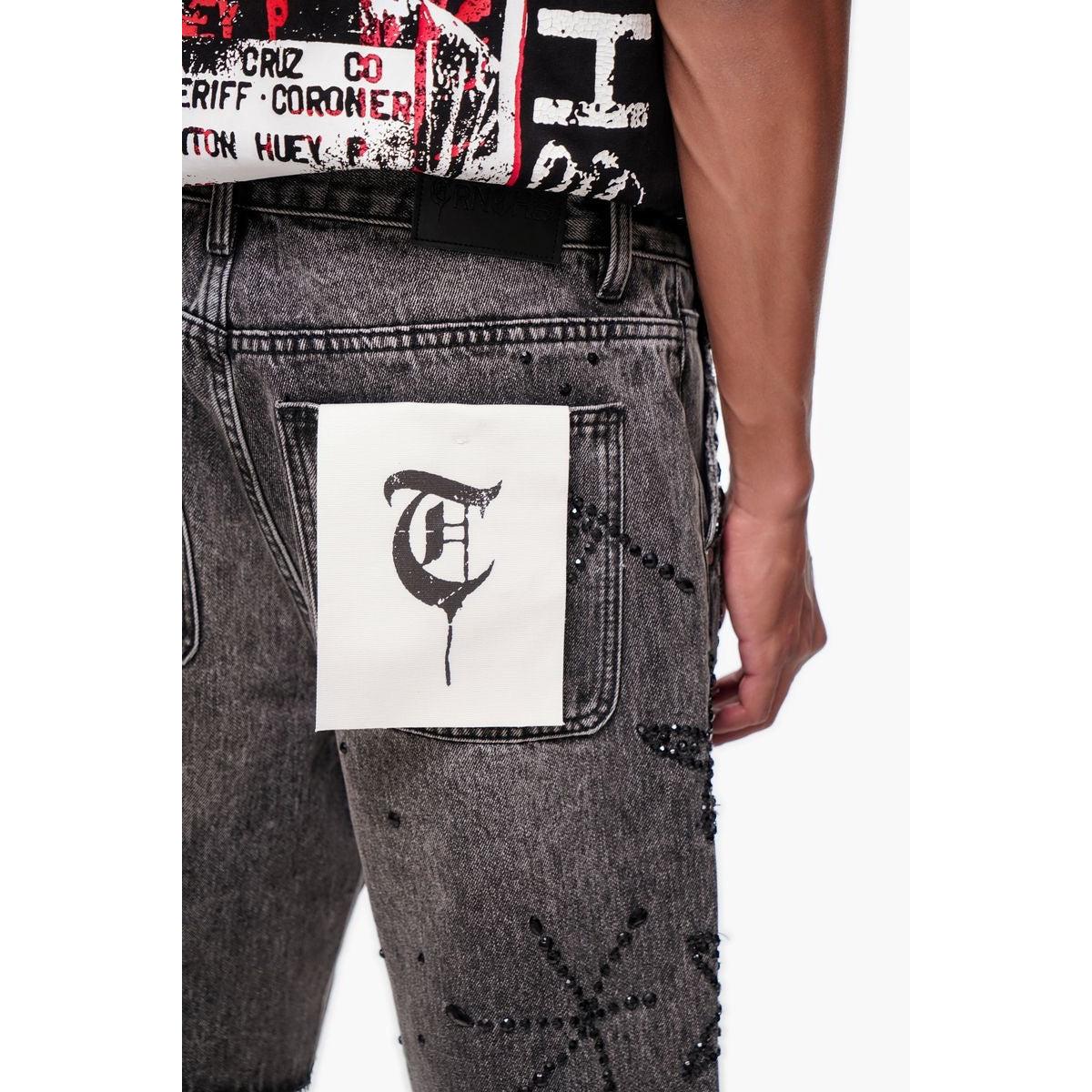 Trnchs | Venom Jorts - Grey Wash