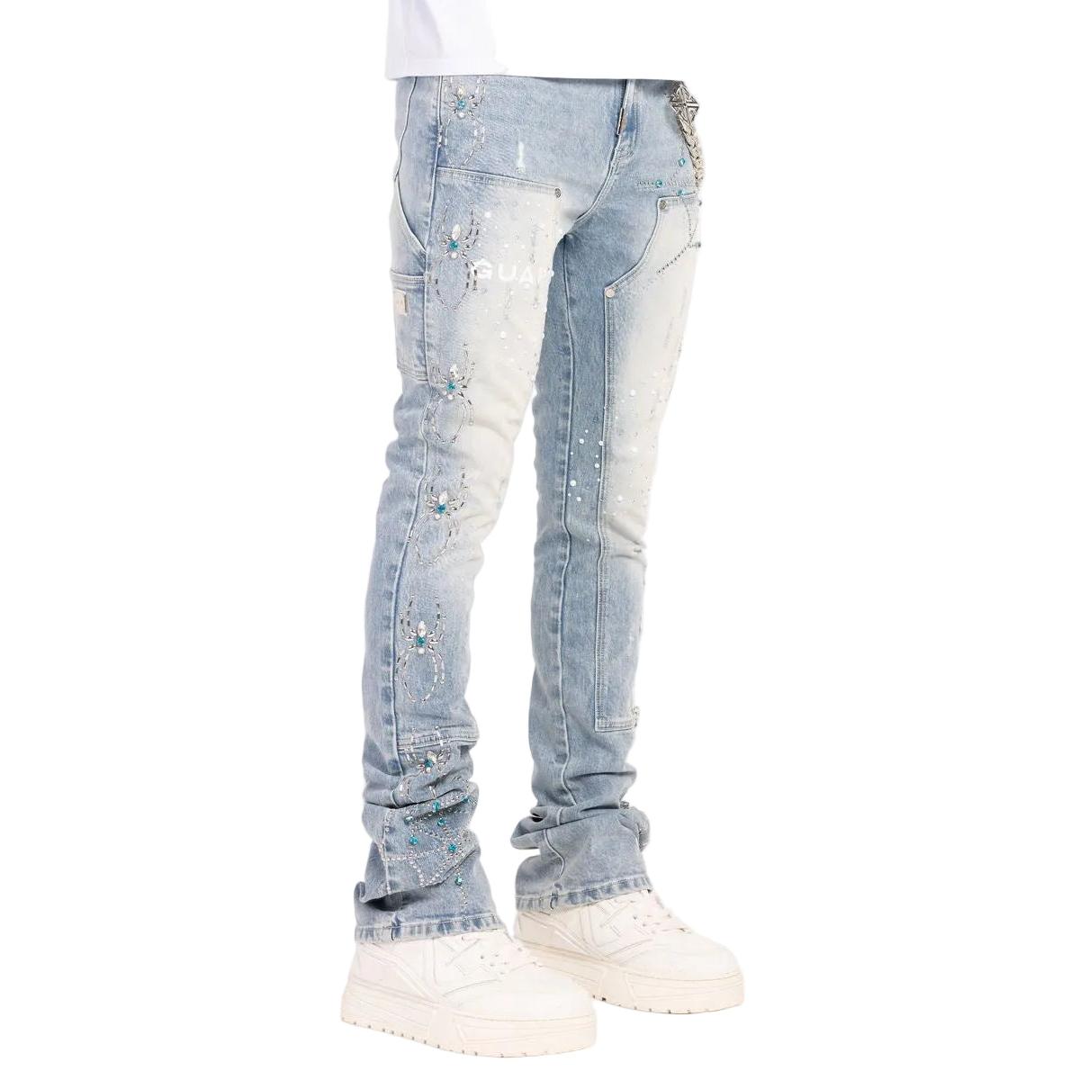 Guapi | Aqua Blue Spider Denim